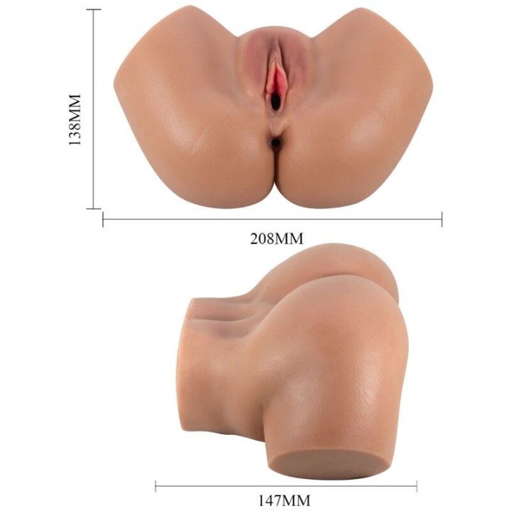 Hailey Vibrator Butt mit Realistischer Vagina und Anus-Fernbedienung von Crazy Bull | Fesselliebe.de