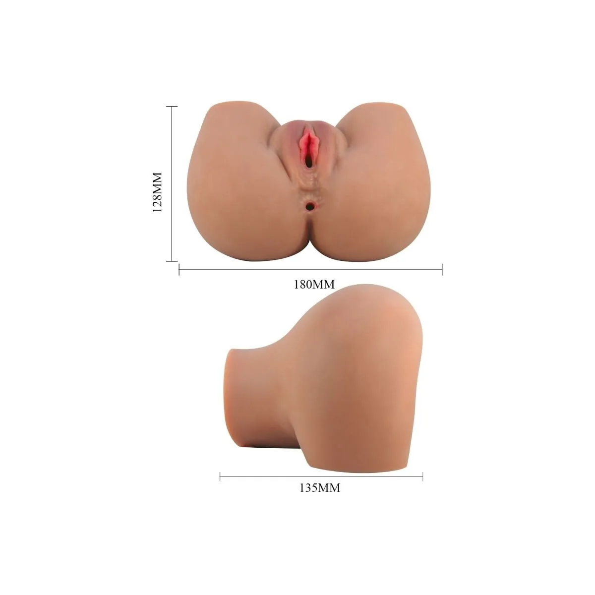 Mila Vibrator Butt mit Realistischer Vagina und Anus-Fernbedienung von Crazy Bull | Fesselliebe.de