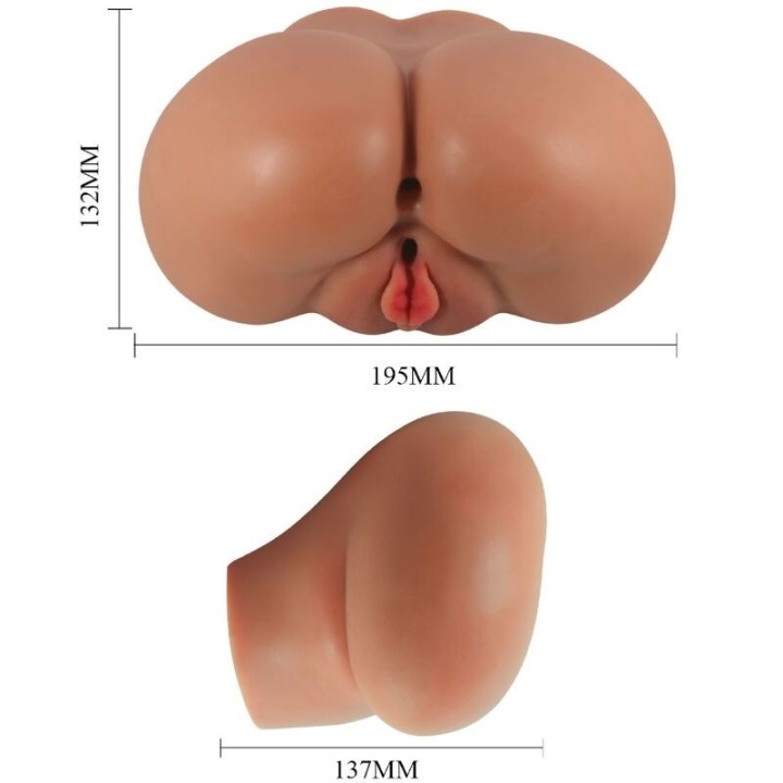 Luna Vibrator Butt mit Realistischer Vagina und Anus-Steuerung mit Fernbedienung von Crazy Bull | Fesselliebe.de