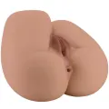 Bernace Ass Vibrator mit Realistischer Vagina und Anus Flesh mit Fernbedienung von Crazy Bull