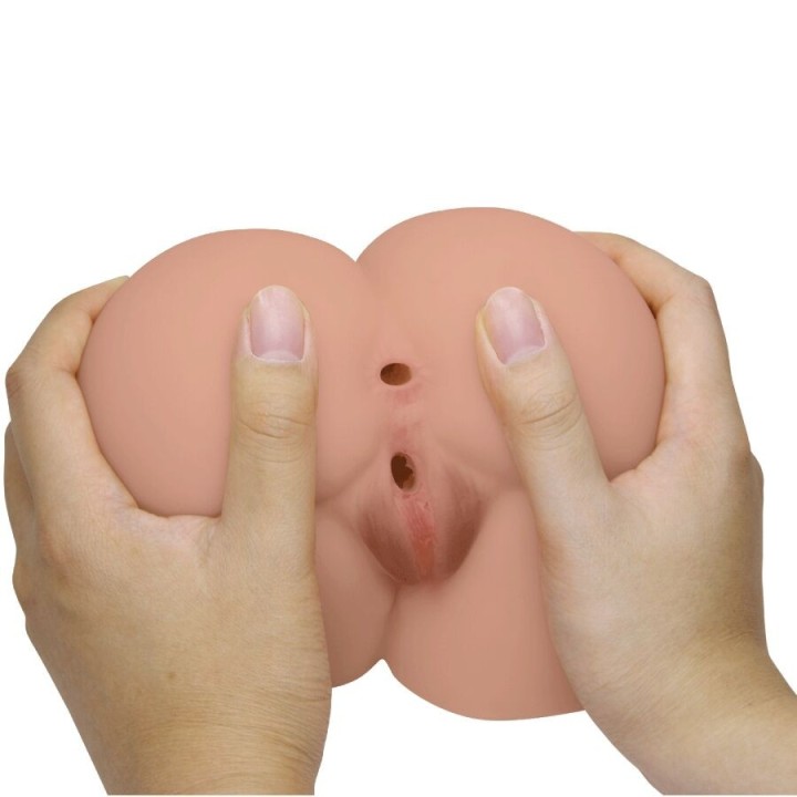 Bernace Ass Vibrator mit Realistischer Vagina und Anus Flesh mit Fernbedienung von Crazy Bull | Fesselliebe.de