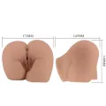 Bernace Ass Vibrator mit Realistischer Vagina und Anus Flesh mit Fernbedienung von Crazy Bull