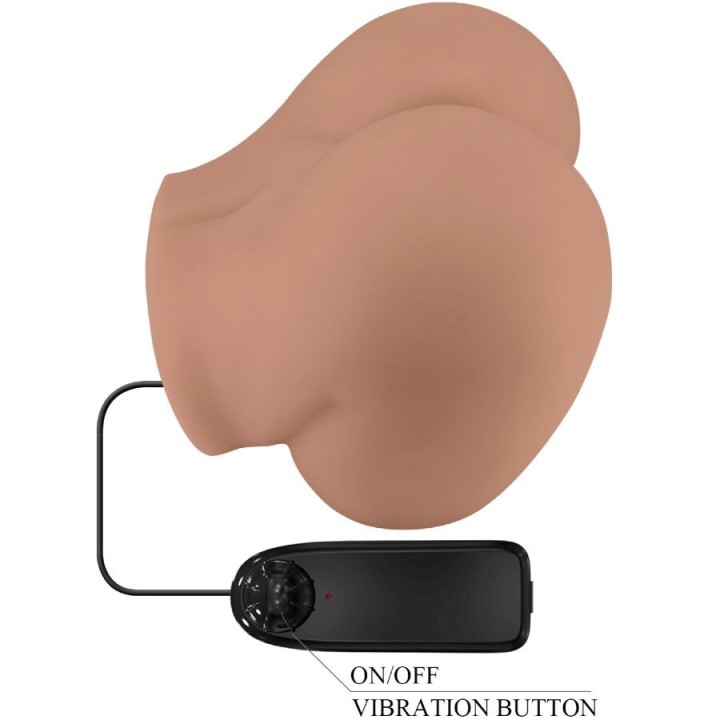 Bernace Ass Vibrator mit Realistischer Vagina und Anus Flesh mit Fernbedienung von Crazy Bull | Fesselliebe.de