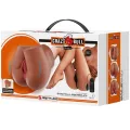 Bernace Ass Vibrator mit Realistischer Vagina und Anus Flesh mit Fernbedienung von Crazy Bull