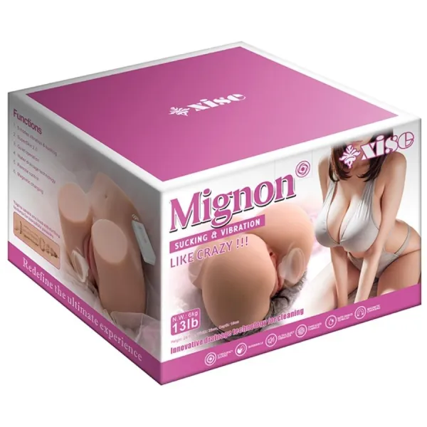 Mignon Realistischer Vagina-Masturbator mit Vibrations- und Saugfunktion Sowie mit Fernbedienung, 6 Kg von Xise | Fesselliebe.de