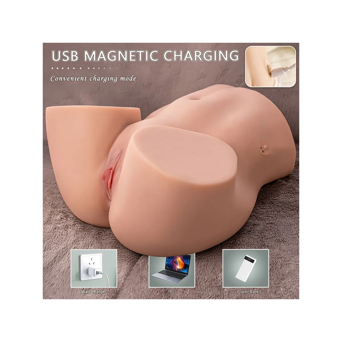 Ethel Realistischer Vagina-Masturbator mit Mehreren Vibrationspositionen von Xise | Fesselliebe.de