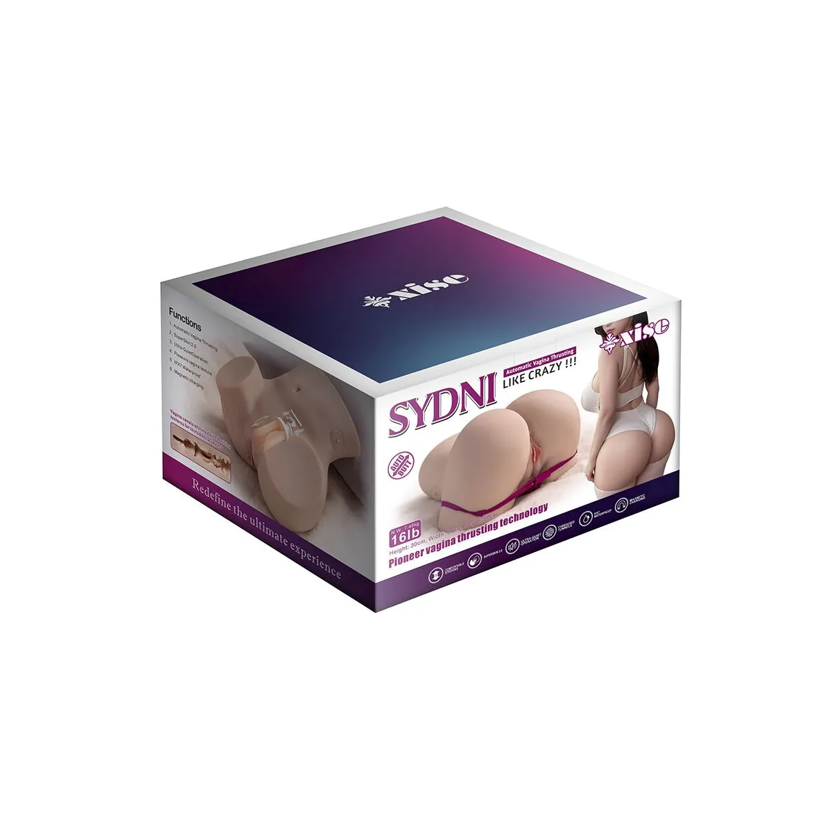 Sydni Realistischer Mehrfachpositions-Vagina-Masturbator mit Stossfunktion von Xise | Fesselliebe.de