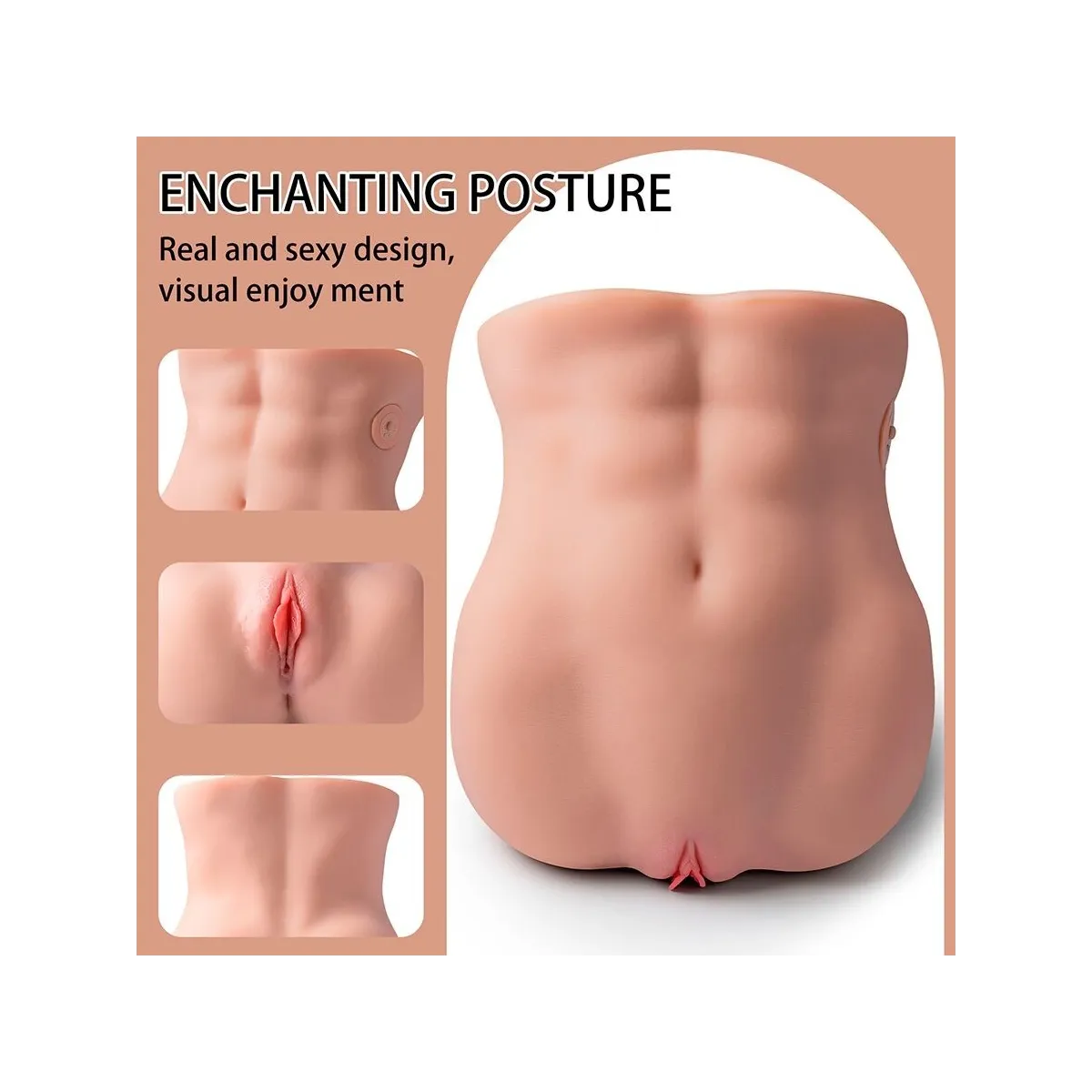 Lydia Masturbator für die weibliche Vagina mit Stoßfunktion, 25 cm von Xise | Fesselliebe.de