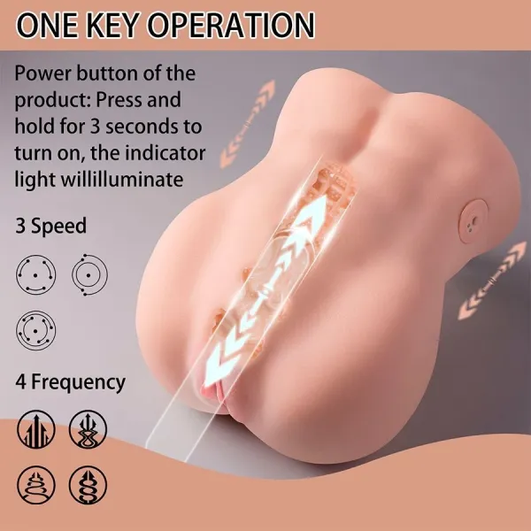 Lydia Masturbator für die weibliche Vagina mit Stoßfunktion, 25 cm von Xise | Fesselliebe.de