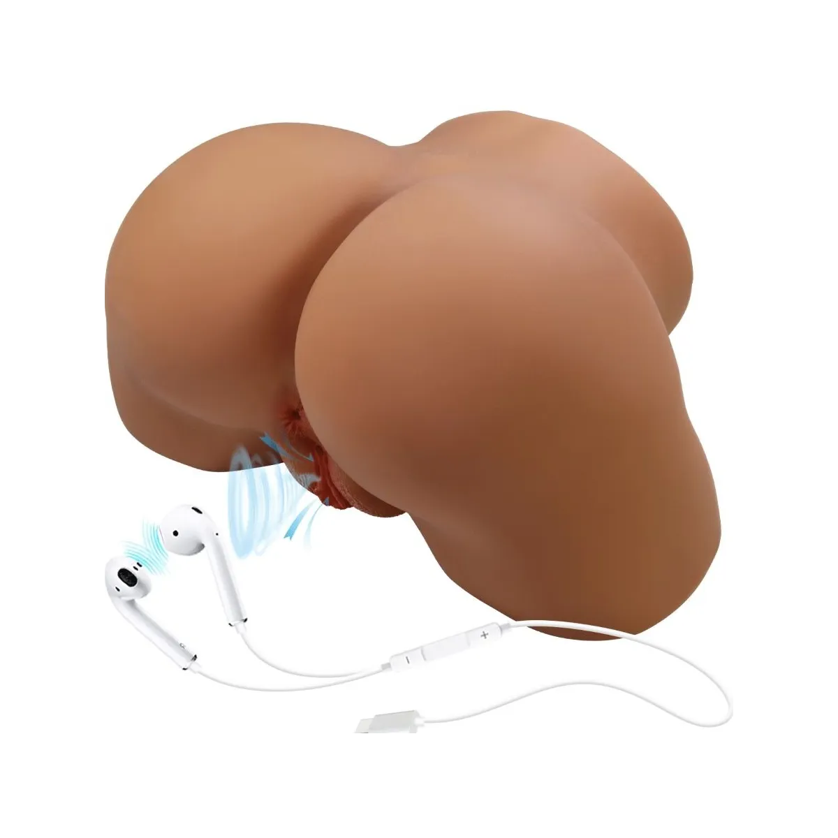 Geriann Realistischer weiblicher Po-Vibrator und Sauger mit Ton 5,5 Kg von Crazy Bull | Fesselliebe.de