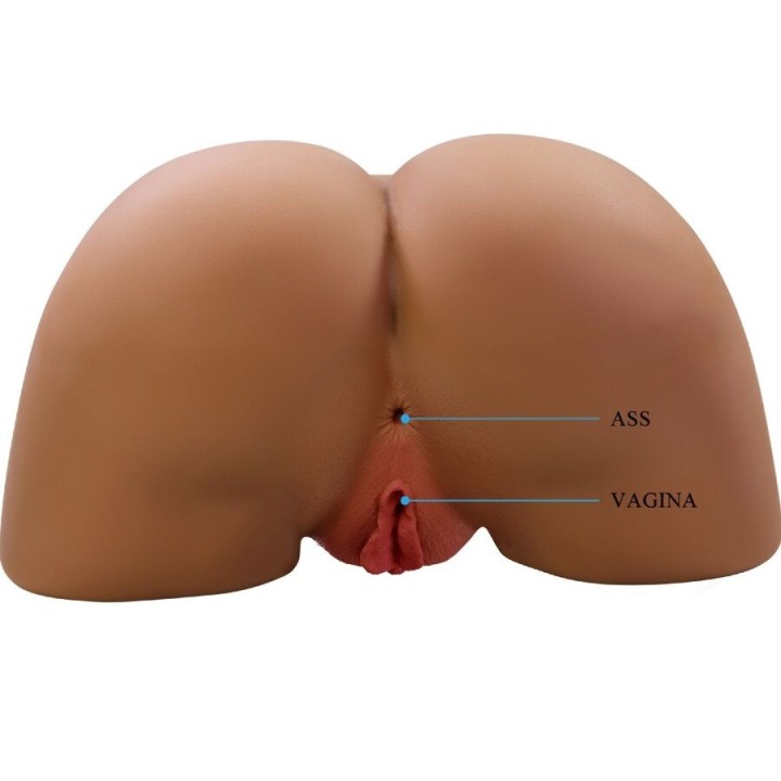 Geriann Realistischer weiblicher Po-Vibrator und Sauger mit Ton 5,5 Kg von Crazy Bull | Fesselliebe.de