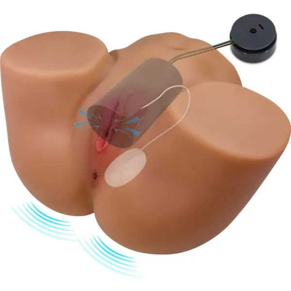 Geriann Realistischer weiblicher Po-Vibrator und Sauger mit Ton 5,5 Kg von Crazy Bull | Fesselliebe.de