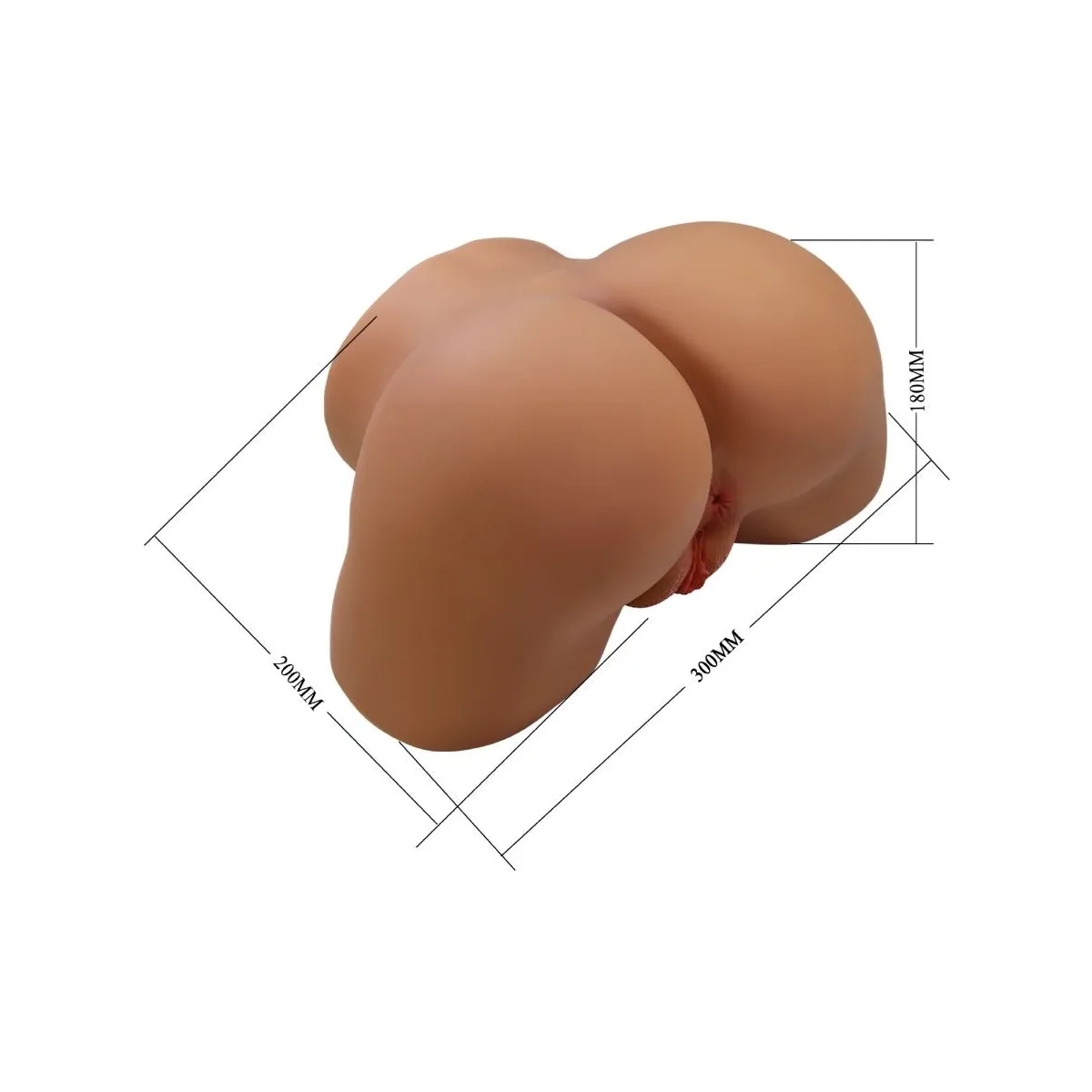 Geriann Realistischer weiblicher Po-Vibrator und Sauger mit Ton 5,5 Kg von Crazy Bull | Fesselliebe.de