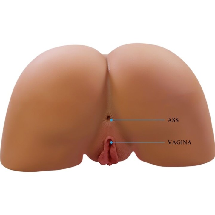 Ilana Realistischer weiblicher Po-Vibrator und Sauger mit Ton 6,8 Kg von Crazy Bull | Fesselliebe.de