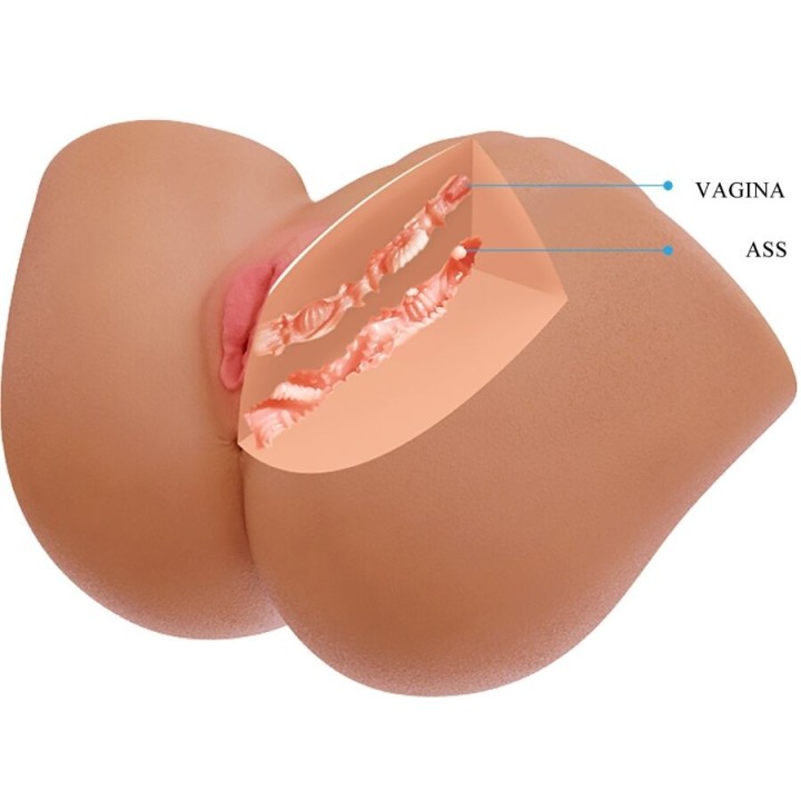 Ilana Realistischer weiblicher Po-Vibrator und Sauger mit Ton 6,8 Kg von Crazy Bull | Fesselliebe.de
