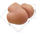 Ilana Realistischer weiblicher Po-Vibrator und Sauger mit Ton 6,8 Kg von Crazy Bull