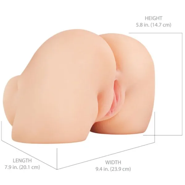 Shakethat Ass Realistischer Vagina- und Anus-Masturbator mit Vibration von Pdx Elite | Fesselliebe.de