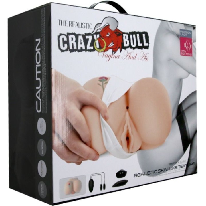 Vagina und Anus mit Realistischem Tattoo mit Vibration von Crazy Bull | Fesselliebe.de