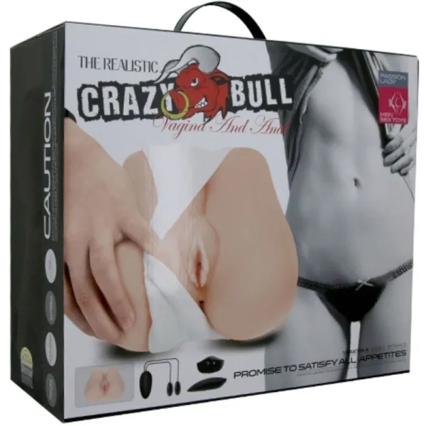 Realistische Vagina und Anus mit Vibrationsposition 3 von Crazy Bull | Fesselliebe.de