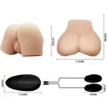 Realistische Vagina und Anus mit Vibrationsposition 4 von Crazy Bull