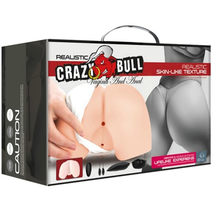 Realistische Vagina und Anus mit Vibrationsposition 4 von Crazy Bull | Fesselliebe.de