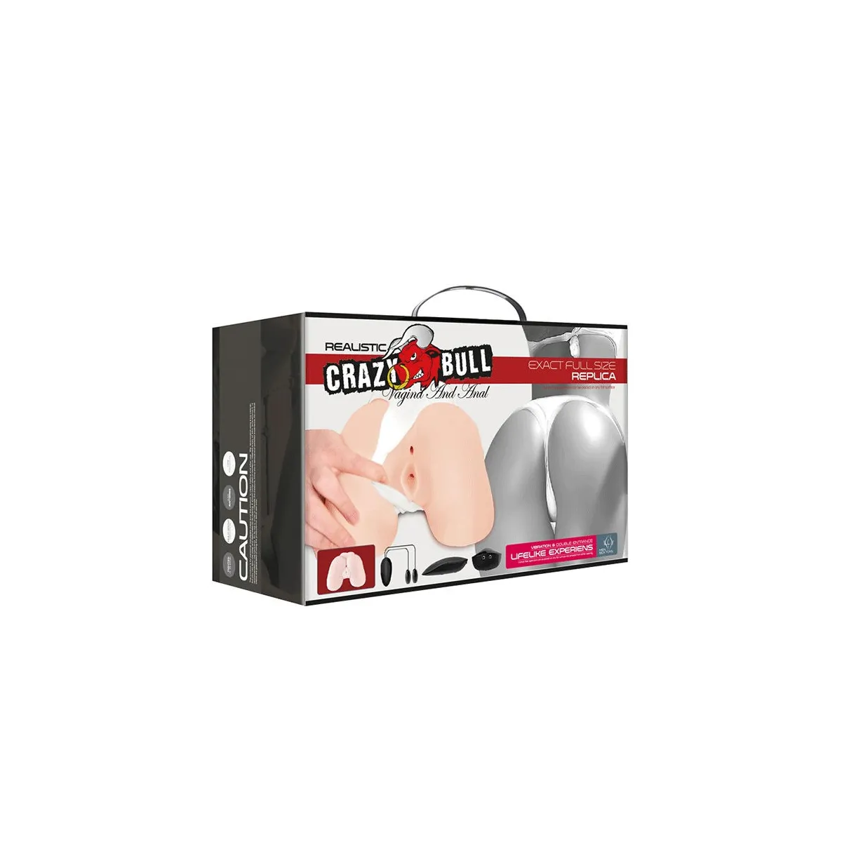 Realistische Vagina und Anus mit Vibrationsposition 5 von Crazy Bull | Fesselliebe.de