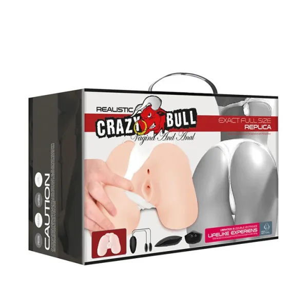 Realistische Vagina und Anus mit Vibrationsposition 5 von Crazy Bull | Fesselliebe.de
