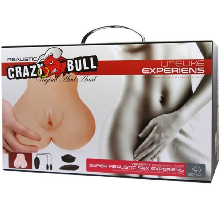Realistische Vagina und Anus mit Vibrationsposition 7 von Crazy Bull | Fesselliebe.de