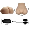 Realistische Vagina und Anus mit Vibrationsposition 7 von Crazy Bull