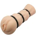 Vagina Masturbator mit Ringen von Crazy Bull