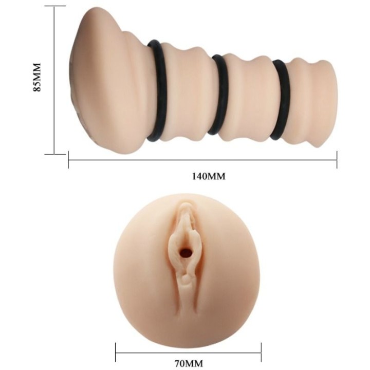 Masturbator mit Ringen Vagina Modell 2 von Crazy Bull | Fesselliebe.de