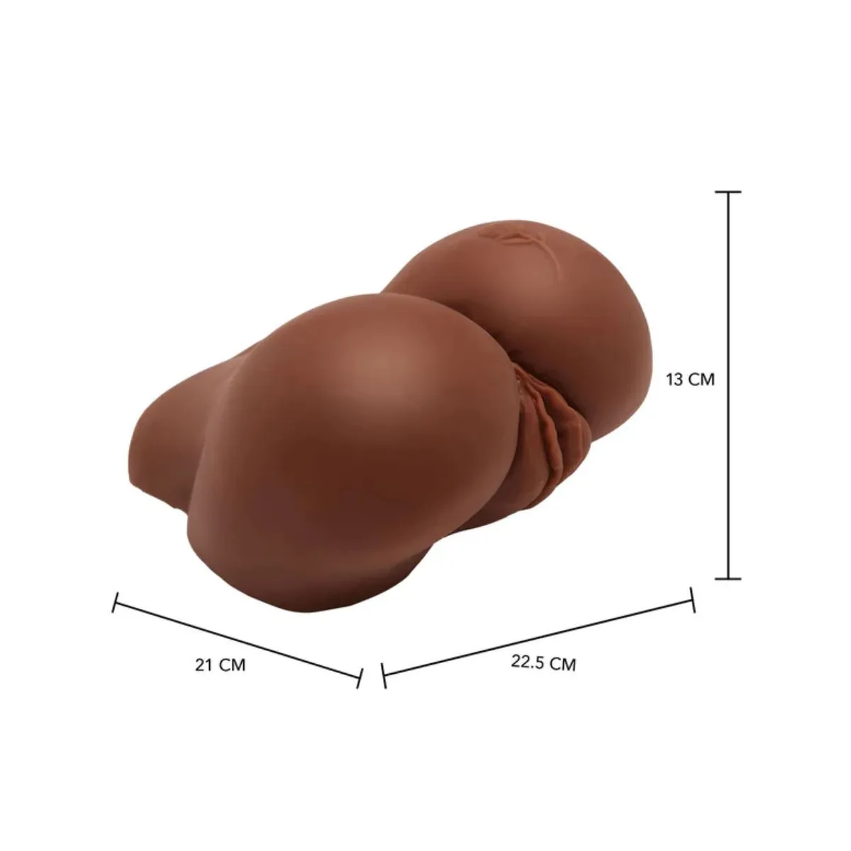 Bal Ass Realistischer Masturbator mit Braunem Vibrator von Act | Fesselliebe.de