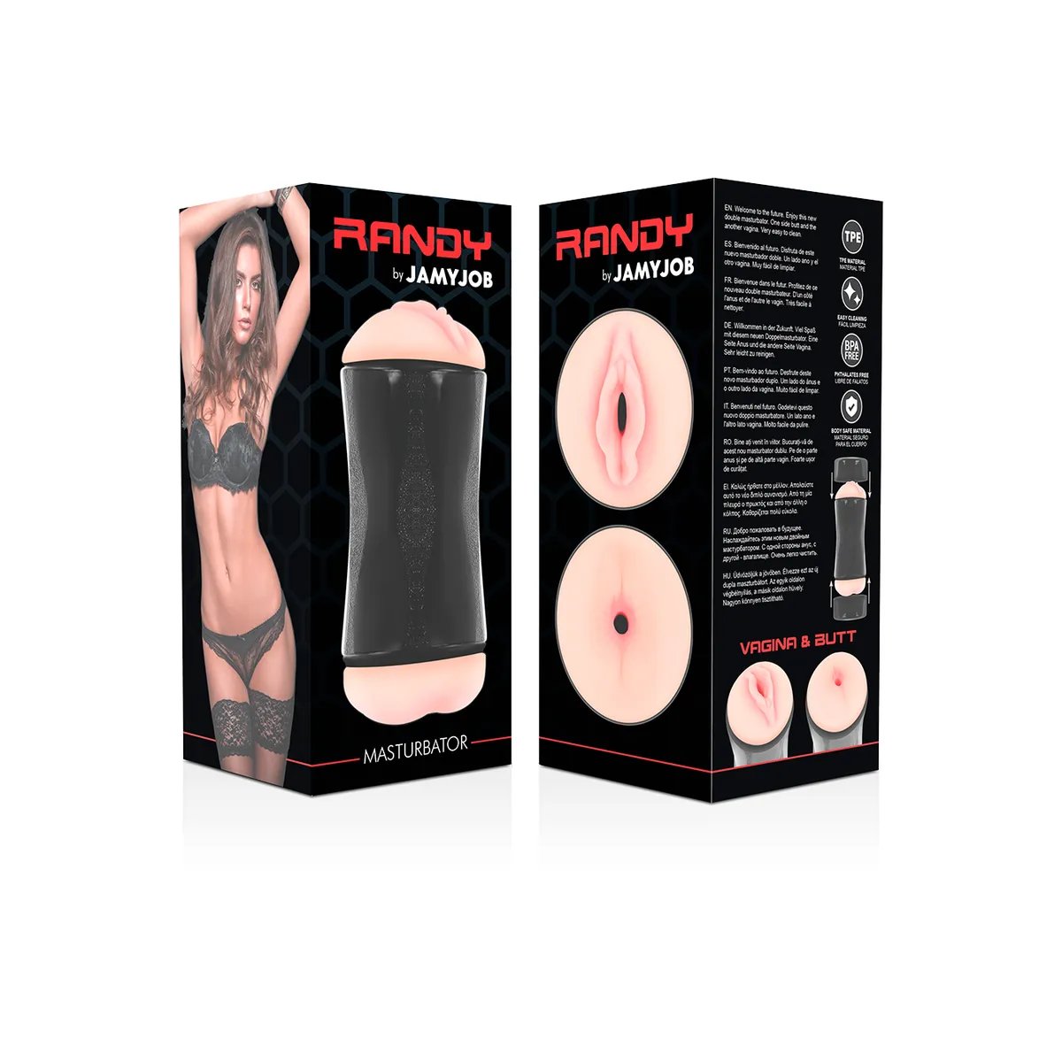 Randy Doppel-Loch-Masturbator - Vagina und Anus von Jamyjob | Fesselliebe.de