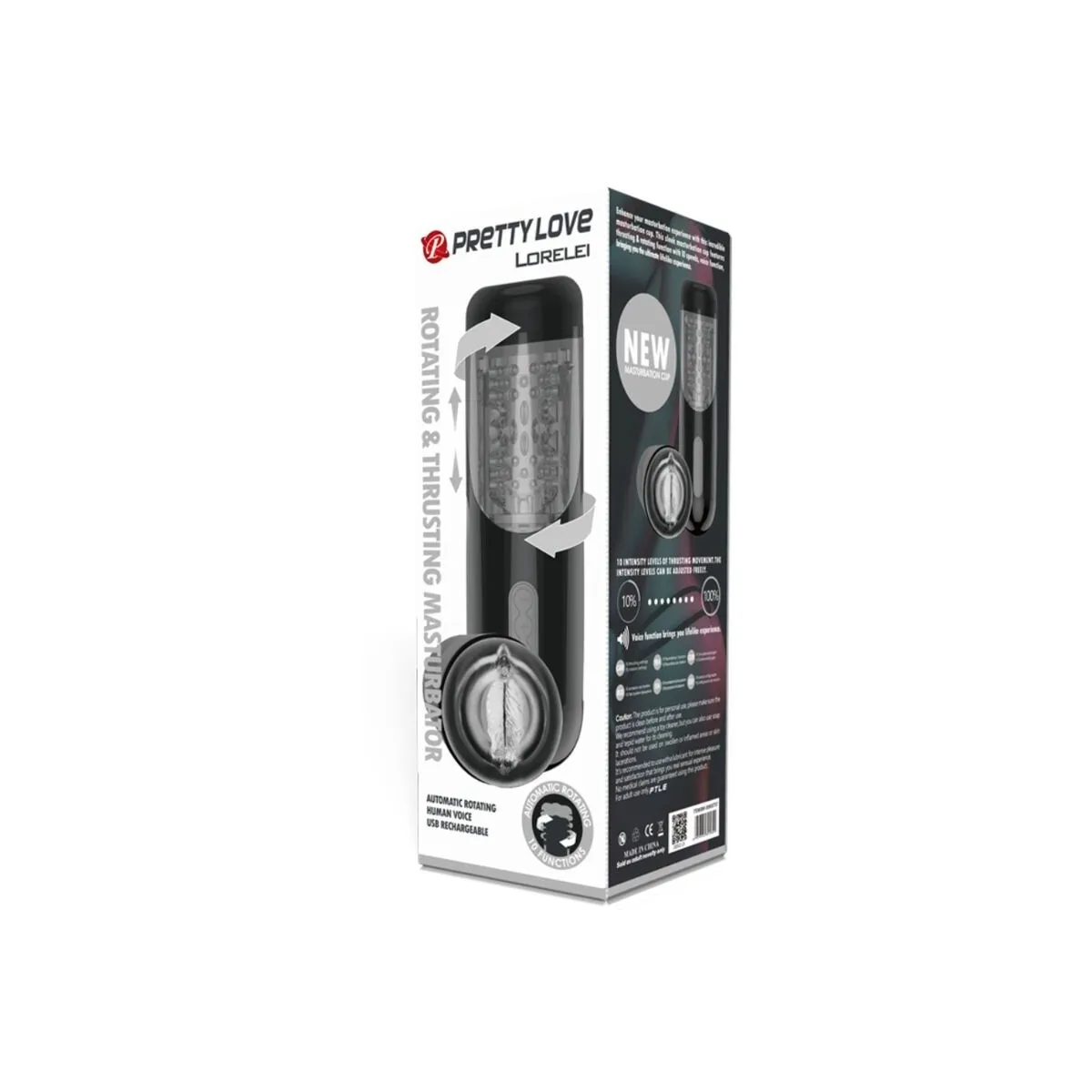 Lorelei Multifunktionswiederaufladbarer Masturbator von Pretty Love Male | Fesselliebe.de