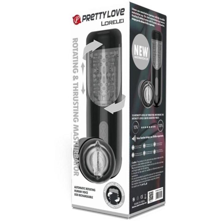 Lorelei Multifunktionswiederaufladbarer Masturbator von Pretty Love Male | Fesselliebe.de