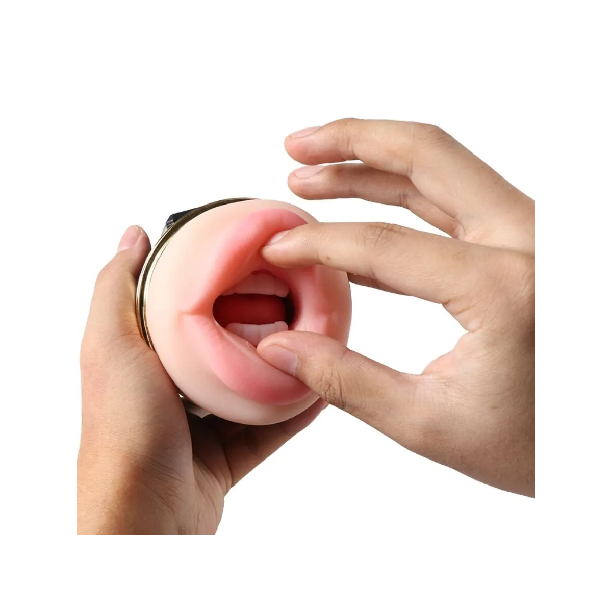 Kay Doppelmasturbator mit Doppelter Mund- und Vaginavibration von Shequ | Fesselliebe.de