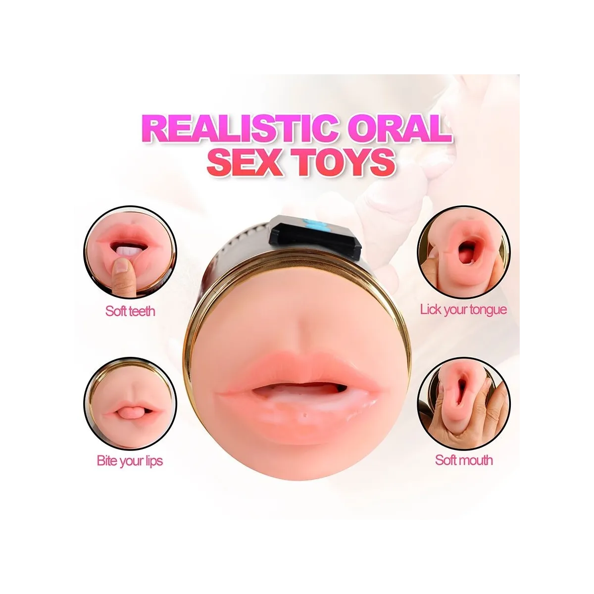 Kay Doppelmasturbator mit Doppelter Mund- und Vaginavibration von Shequ | Fesselliebe.de