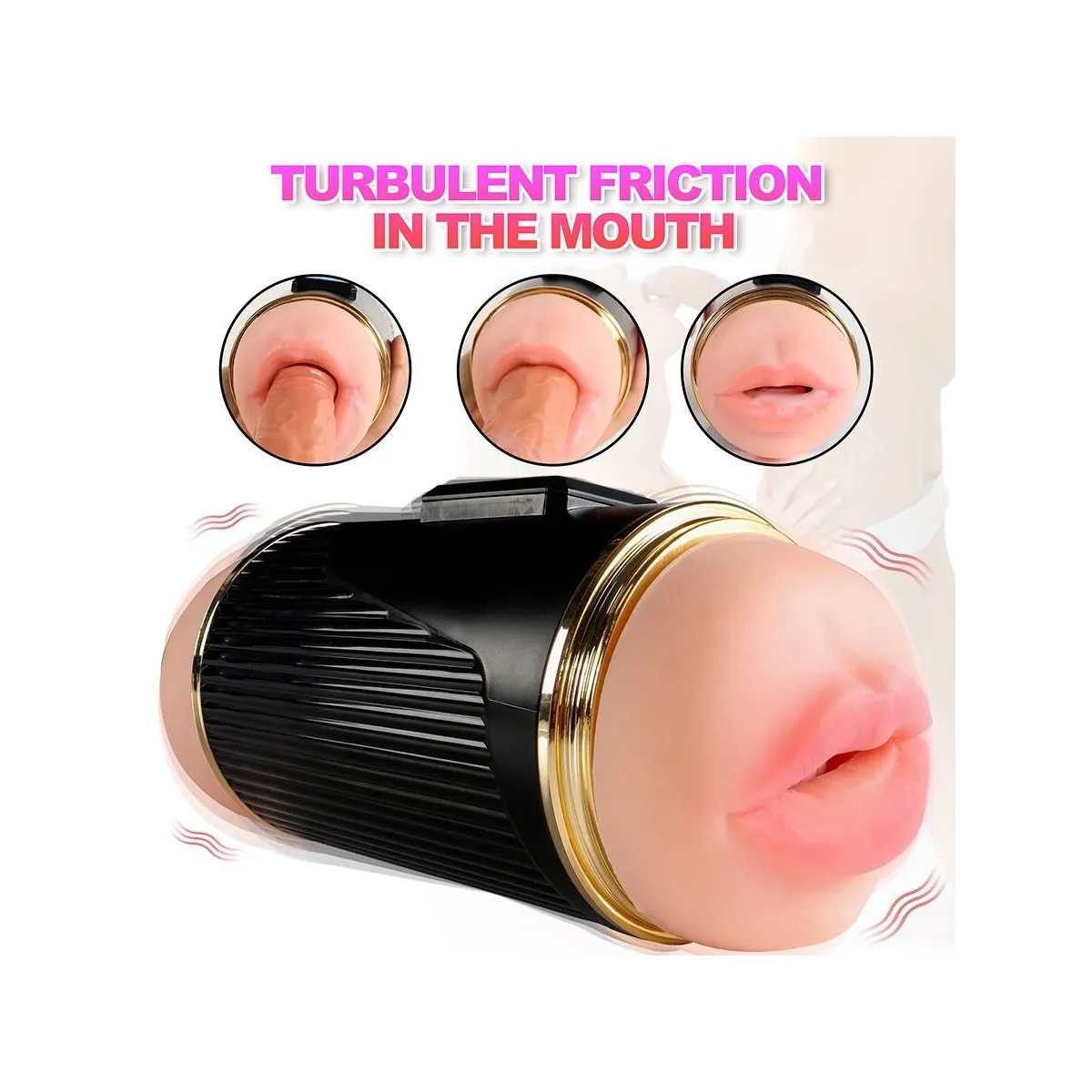 Kay Doppelmasturbator mit Doppelter Mund- und Vaginavibration von Shequ | Fesselliebe.de