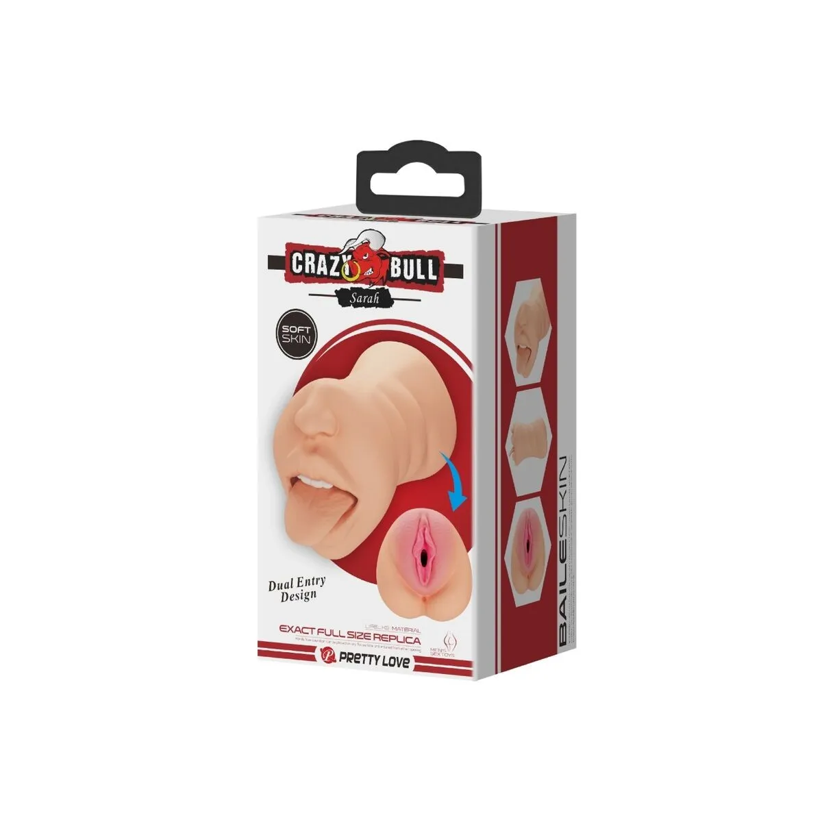 Sarah Vaginaförmiger Mastubador mit Doppeltem Eingang von Crazy Bull | Fesselliebe.de