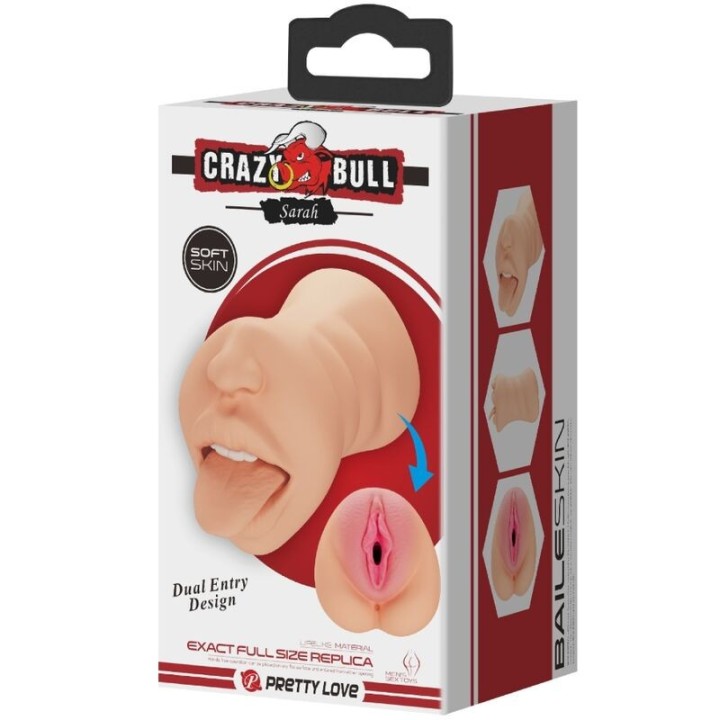 Sarah Vaginaförmiger Mastubador mit Doppeltem Eingang von Crazy Bull | Fesselliebe.de