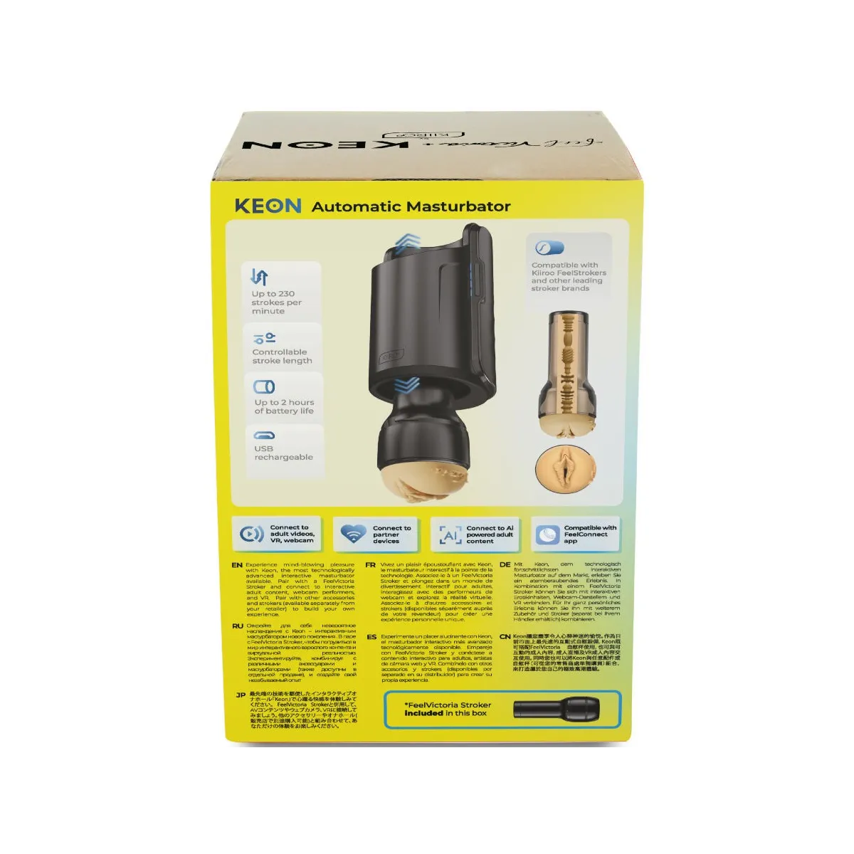 Keon Wifi Combo Victoria June Automatischer Masturbator + Feel Stroker von Kiiroo | Fesselliebe.de