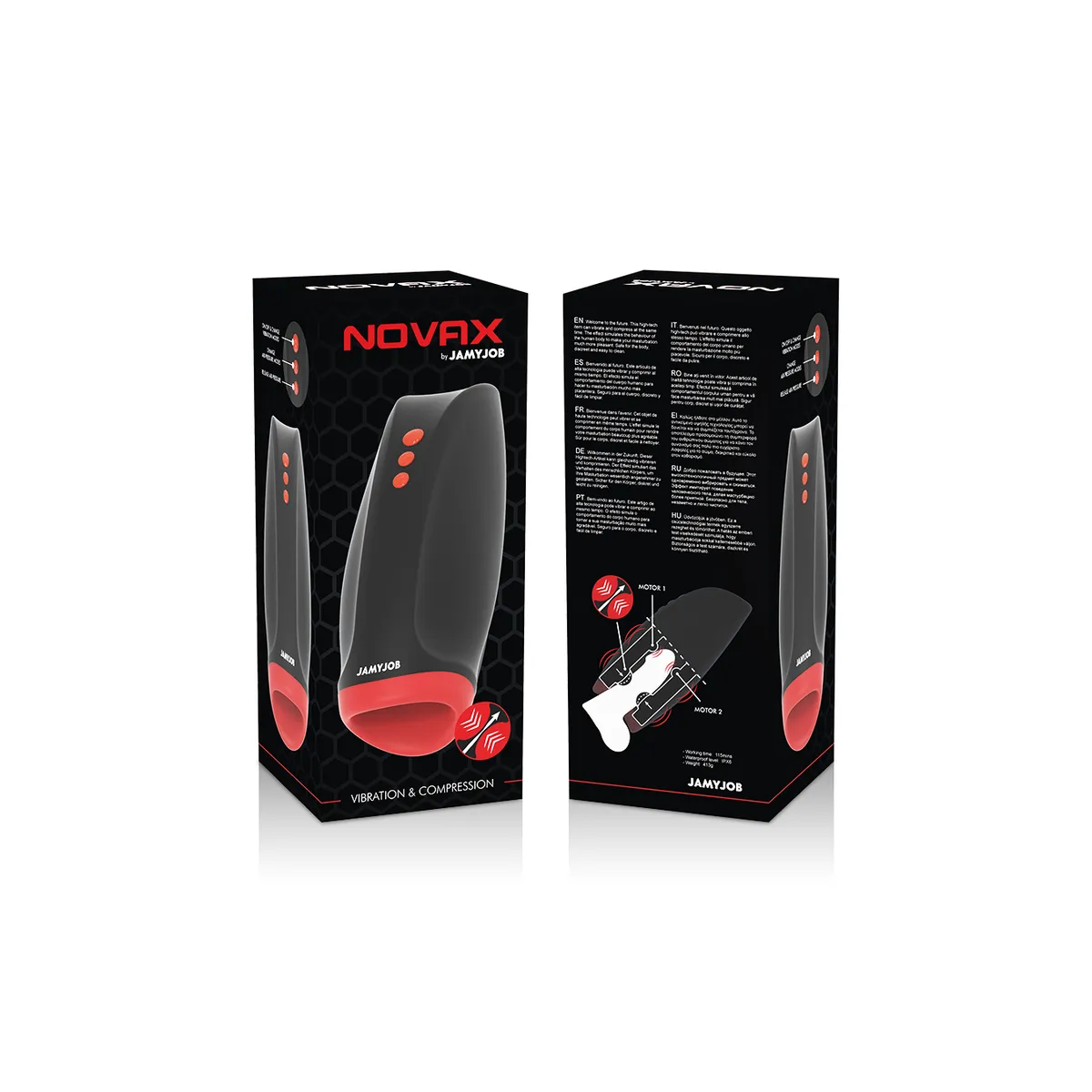 Novax Masturbator mit Vibration und Kompression von Jamyjob | Fesselliebe.de