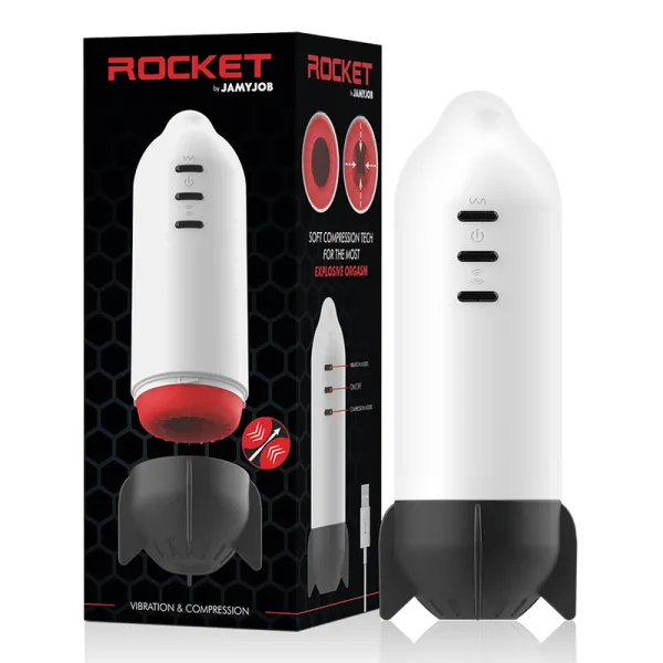 Rocket Masturbator Soft Compression Tech und Vibration von Jamyjob | Fesselliebe.de