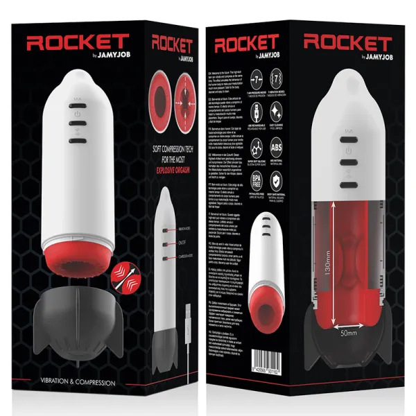 Rocket Masturbator Soft Compression Tech und Vibration von Jamyjob | Fesselliebe.de