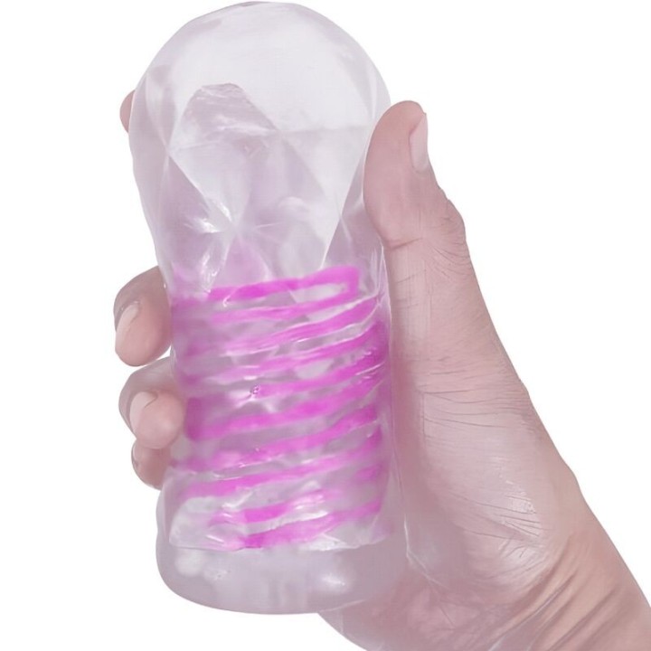Fantasy männlicher Masturbator mit Innenspirale und Transparenten Bällen von Pretty Love Male | Fesselliebe.de
