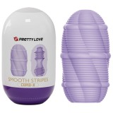 Glattes Streifen-Cupid-Masturbator-Ei von Pretty Love Male | Fesselliebe.de