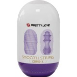 Glattes Streifen-Cupid-Masturbator-Ei von Pretty Love Male | Fesselliebe.de