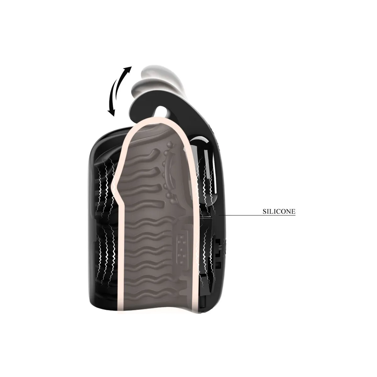 Manueller Masturbator für Gland wiederaufladbarer Vibrator von Pretty Love Male | Fesselliebe.de