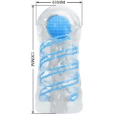Kleiner Masturbator mit Blauen Spiralen von Pretty Love Male | Fesselliebe.de