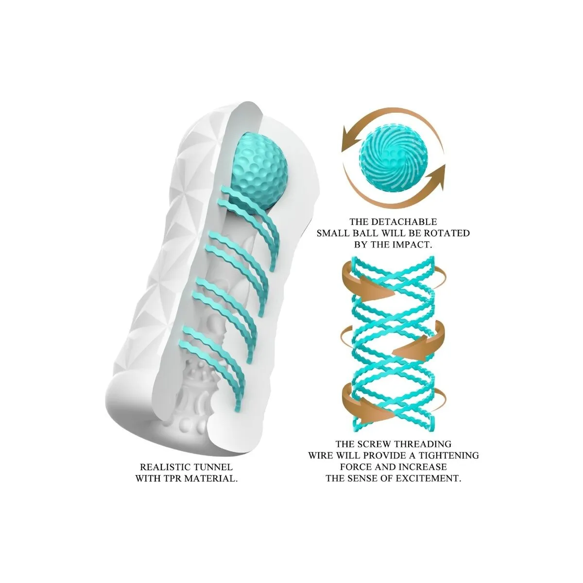 Victoria Cecil Masturbator Weiss von Pretty Love Male | Fesselliebe.de